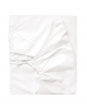 Drap housse satin de coton blanc