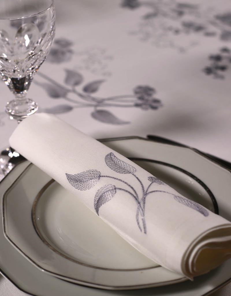 Serviette de table ARCADIE / ARGENT